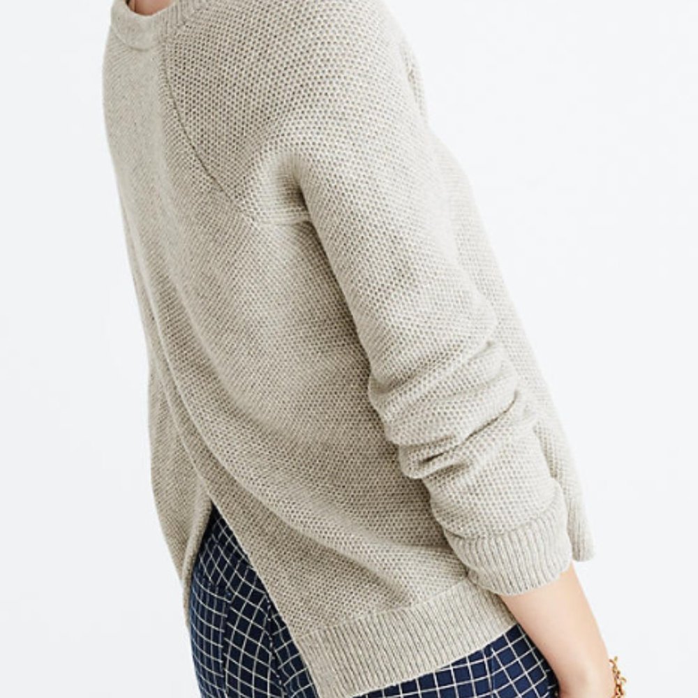 Madewell Province open cross back pullover sweater